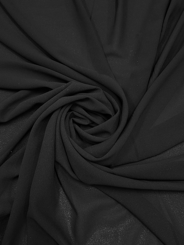 Georgette Chiffon Table runner - Black - <p style='text-align: center;'><strong>HOT NEW ITEM<strong></p><p style='text-align: center;'>R 140</p>